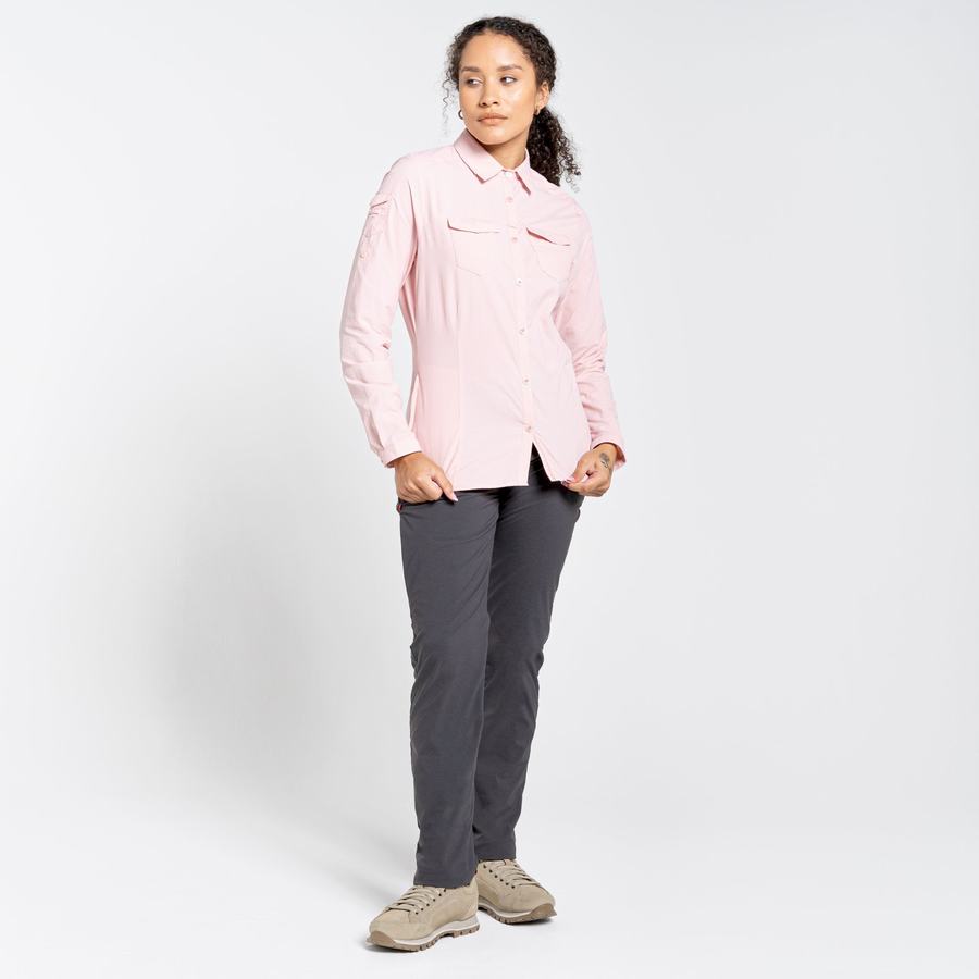 Chemises Craghoppers NosiLife Adventure II Long Sleeved Rose Femme | LXH-6614941