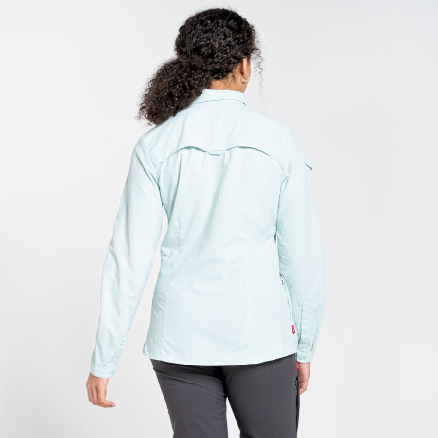 Chemises Craghoppers NosiLife Adventure II Long Sleeved Vert Femme | POA-7392191