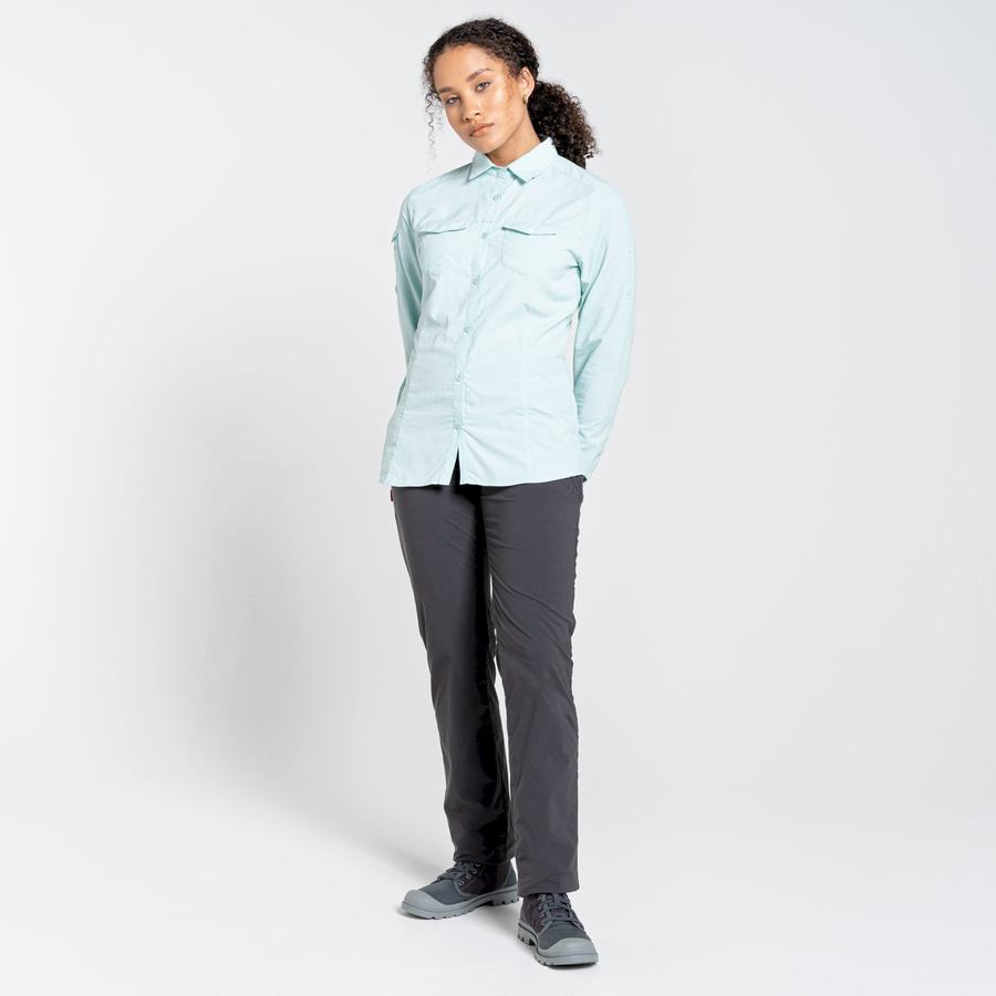 Chemises Craghoppers NosiLife Adventure II Long Sleeved Vert Femme | POA-7392191