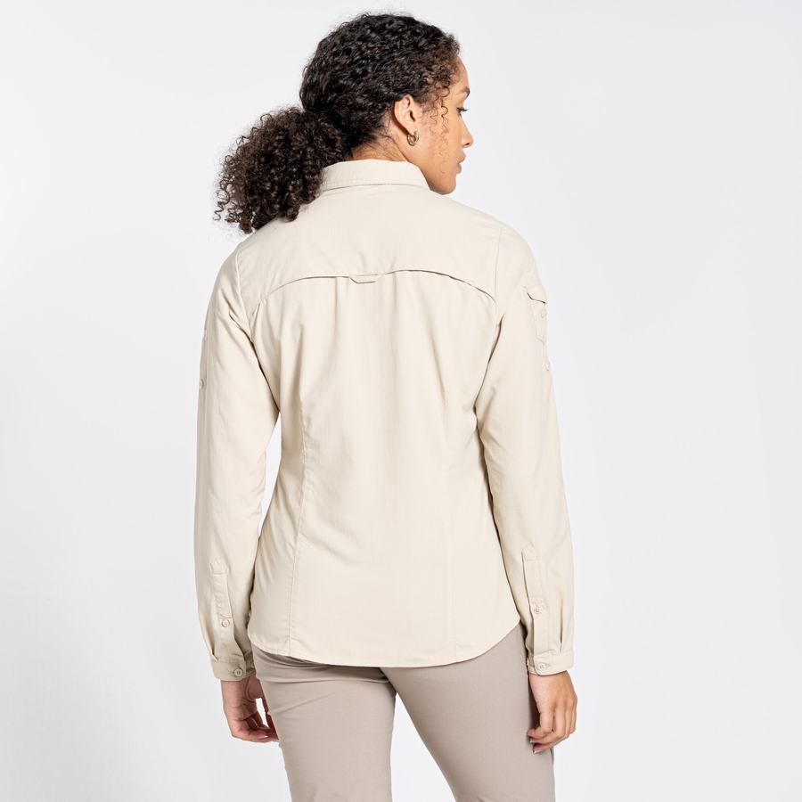 Chemises Craghoppers NosiLife Adventure II Long Sleeved Marron Femme | BNP-6433171