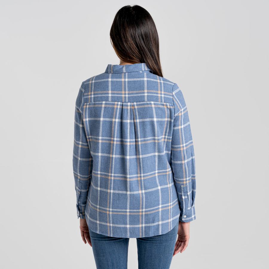 Chemises Craghoppers Emie Long Sleeved Bleu Femme | GWI-6452579