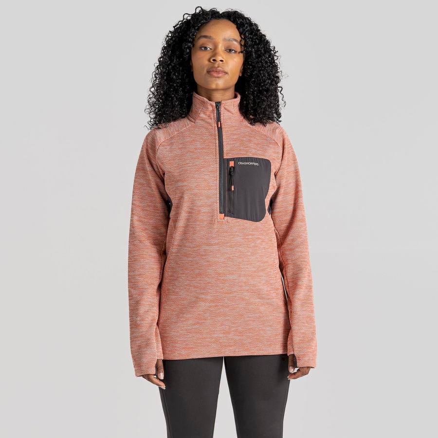 Chandails Craghoppers Trina Half Zip Corail Femme | GYD-2619967