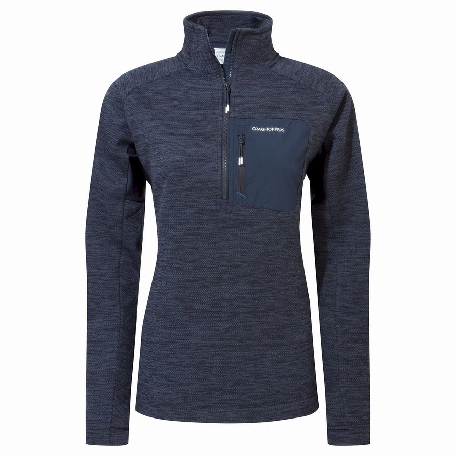 Chandails Craghoppers Trina Half Zip Bleu Bleu Marine Femme | ABA-1493661