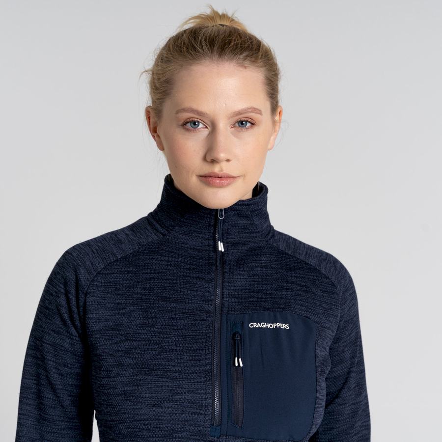 Chandails Craghoppers Trina Half Zip Bleu Bleu Marine Femme | ABA-1493661