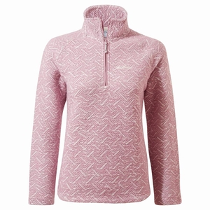 Chandails Craghoppers Talladale Half Zip Rose Femme | ZUY-6631506