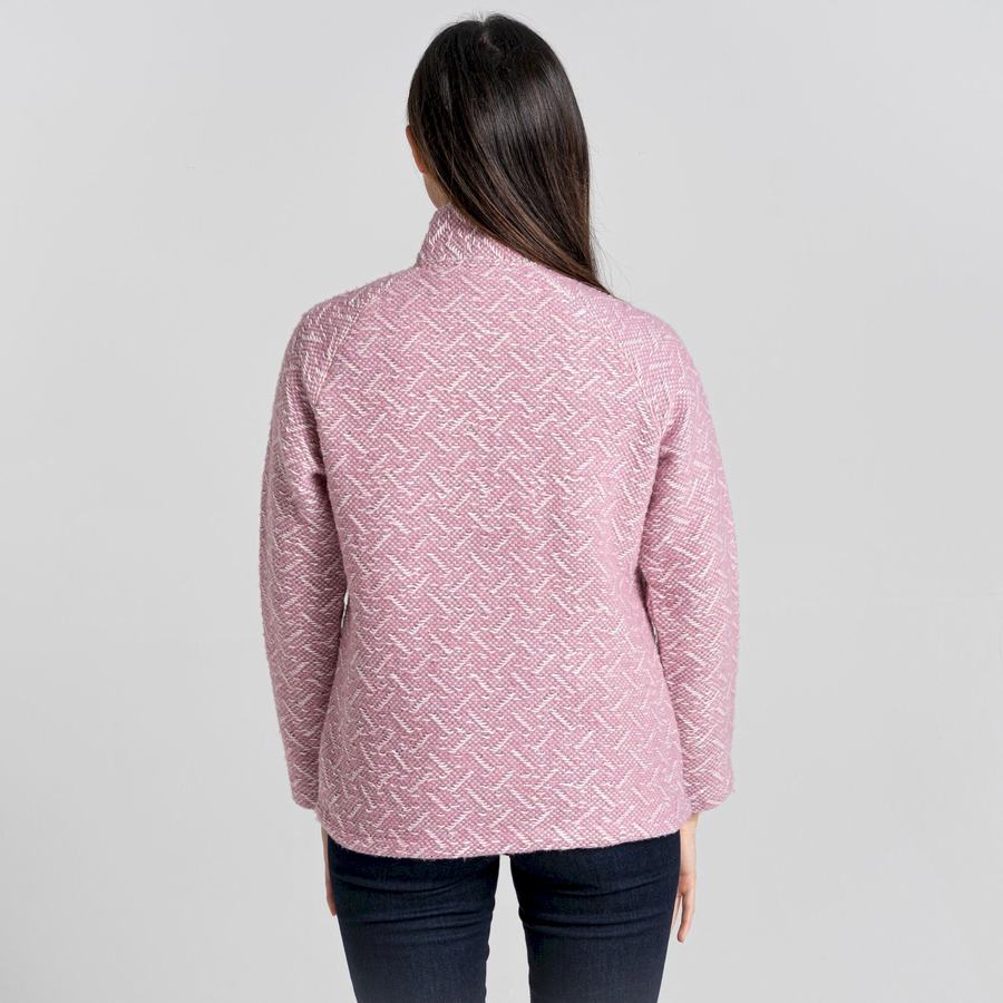 Chandails Craghoppers Talladale Half Zip Rose Femme | ZUY-6631506