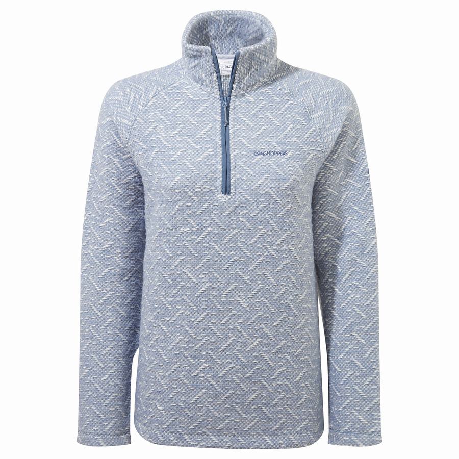 Chandails Craghoppers Talladale Half Zip Bleu Femme | YDU-3819163