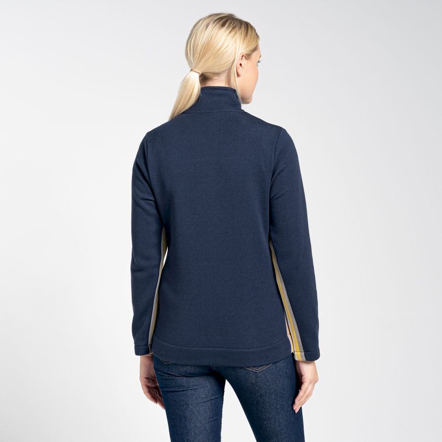 Chandails Craghoppers Pinalla Half Zip Bleu Bleu Marine Femme | YPM-7854128