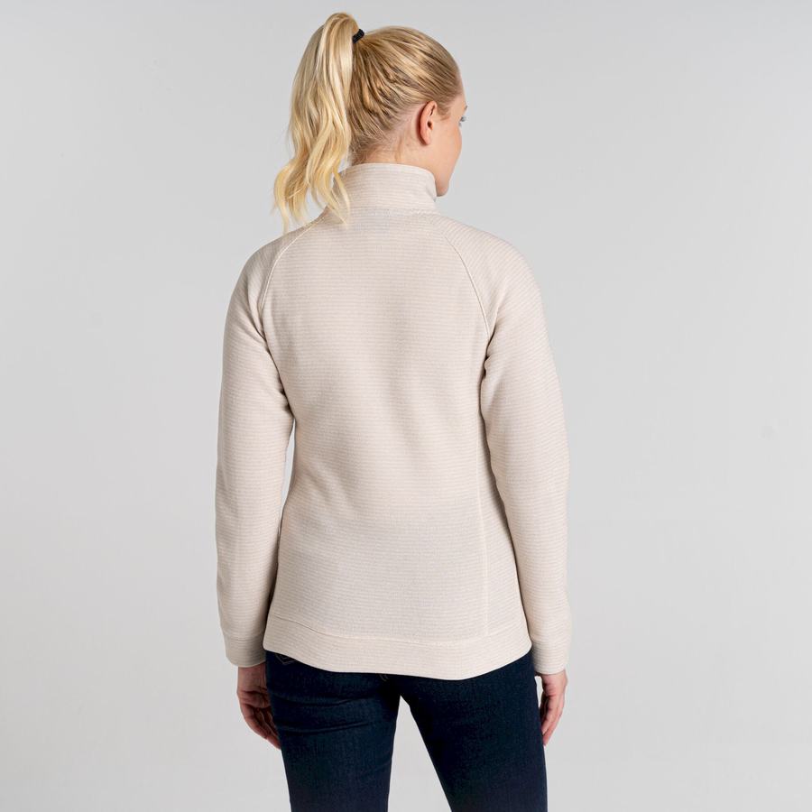 Chandails Craghoppers Pharah Half Zip Blanche Femme | KRJ-1879627