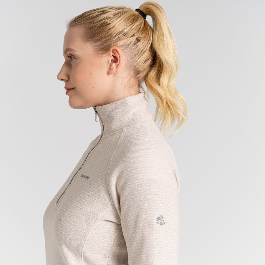 Chandails Craghoppers Pharah Half Zip Blanche Femme | KRJ-1879627