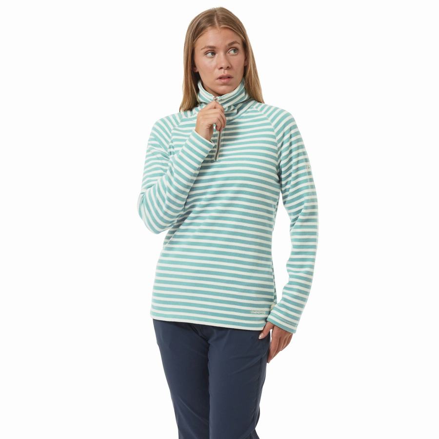 Chandails Craghoppers Natalia Half Zip Stripes Femme | AKD-1740655