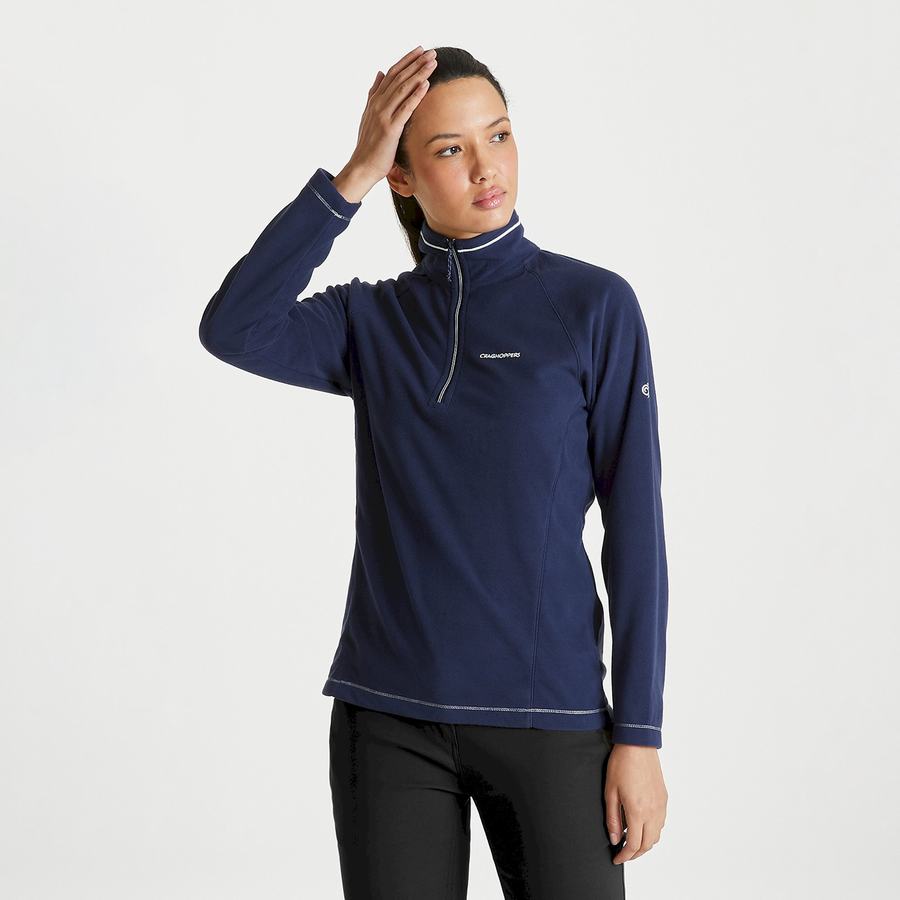 Chandails Craghoppers Miska Half Zip Bleu Bleu Marine Femme | ZYE-4675817