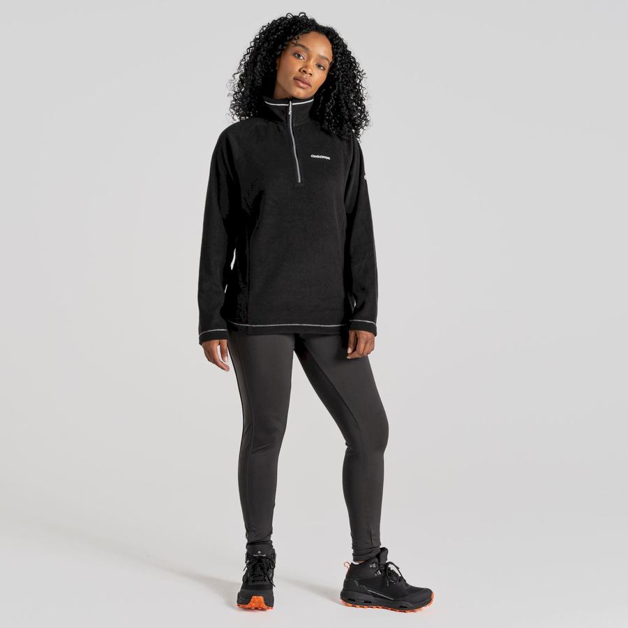 Chandails Craghoppers Miska Half Zip Noir Femme | OMJ-1399846