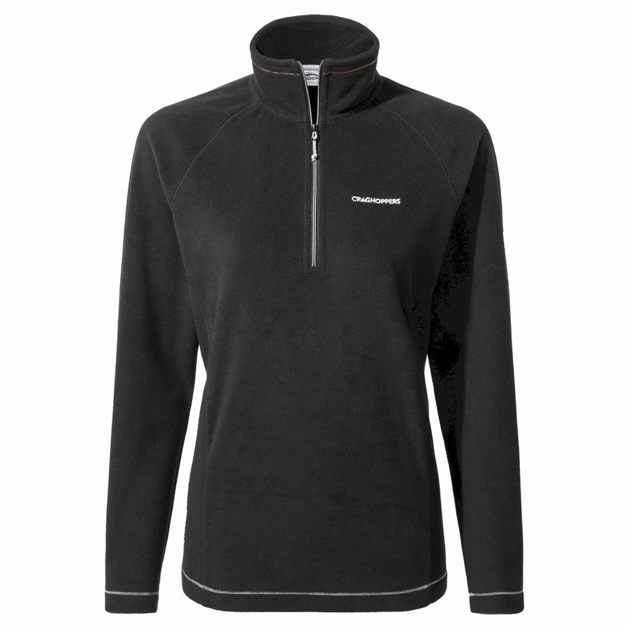 Chandails Craghoppers Miska Half Zip Noir Femme | OMJ-1399846