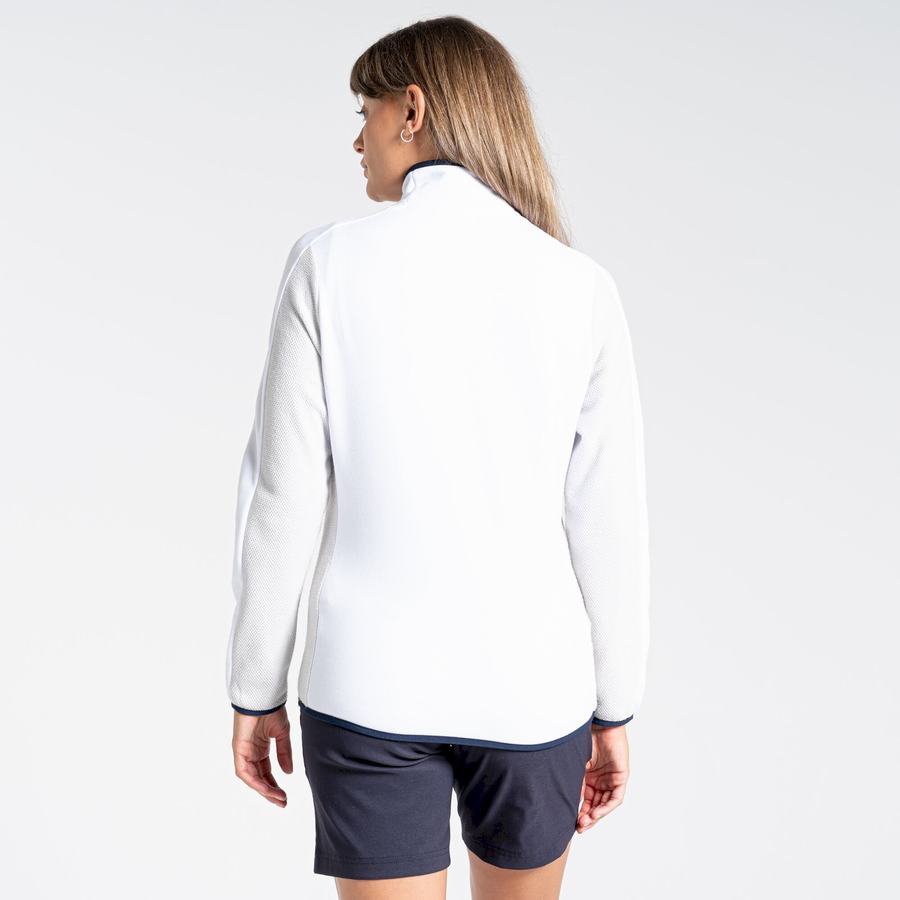 Chandails Craghoppers Minerva Half Zip Grise Blanche Femme | RAD-7231178