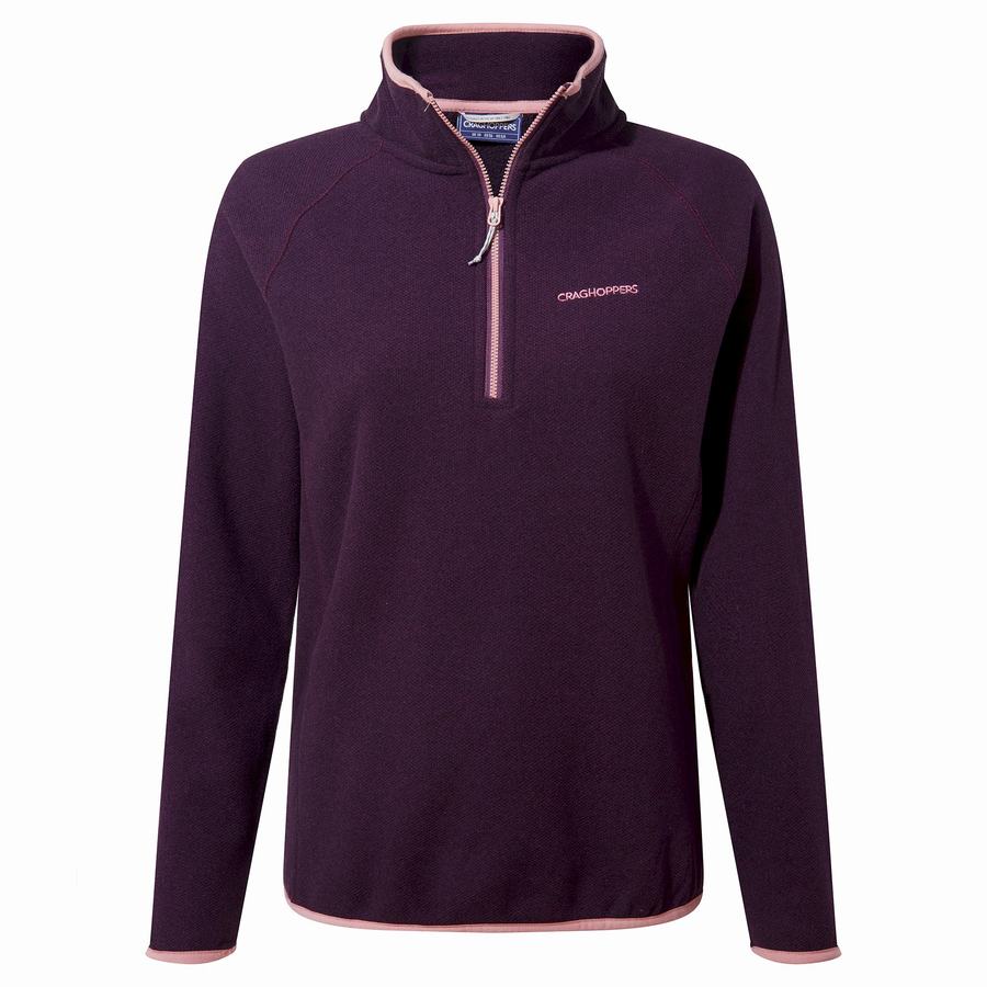 Chandails Craghoppers Milia Half Zip Violette Foncé Femme | QLD-4444274