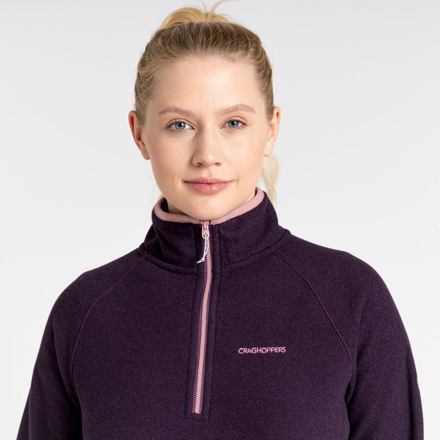 Chandails Craghoppers Milia Half Zip Violette Foncé Femme | QLD-4444274