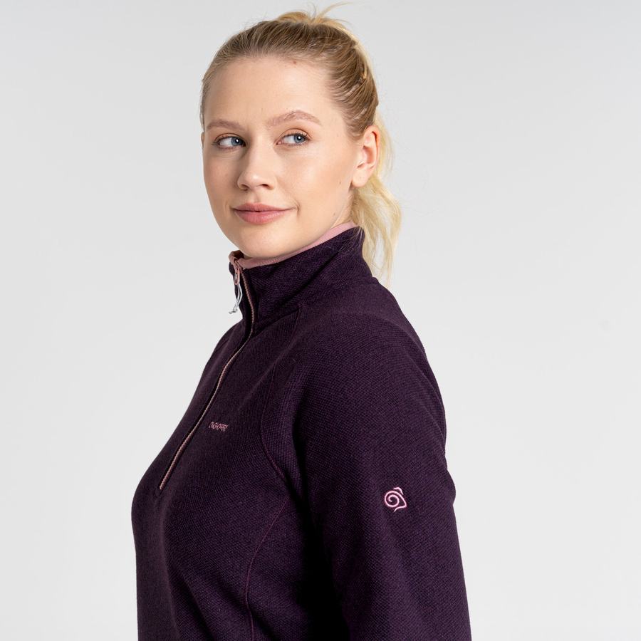 Chandails Craghoppers Milia Half Zip Violette Foncé Femme | QLD-4444274