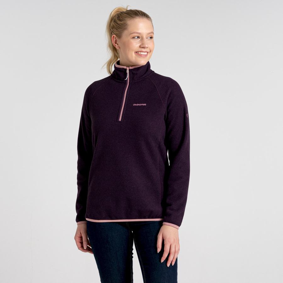 Chandails Craghoppers Milia Half Zip Violette Foncé Femme | QLD-4444274