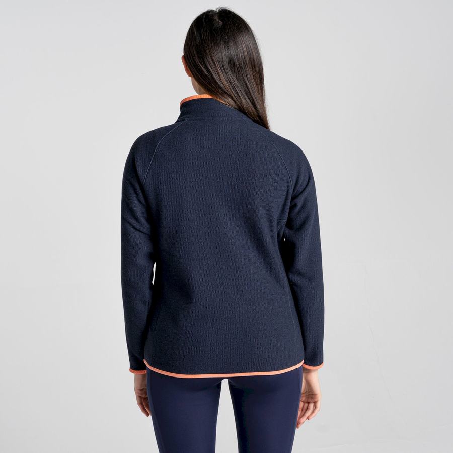 Chandails Craghoppers Milia Half Zip Bleu Bleu Marine Femme | MRQ-4028513