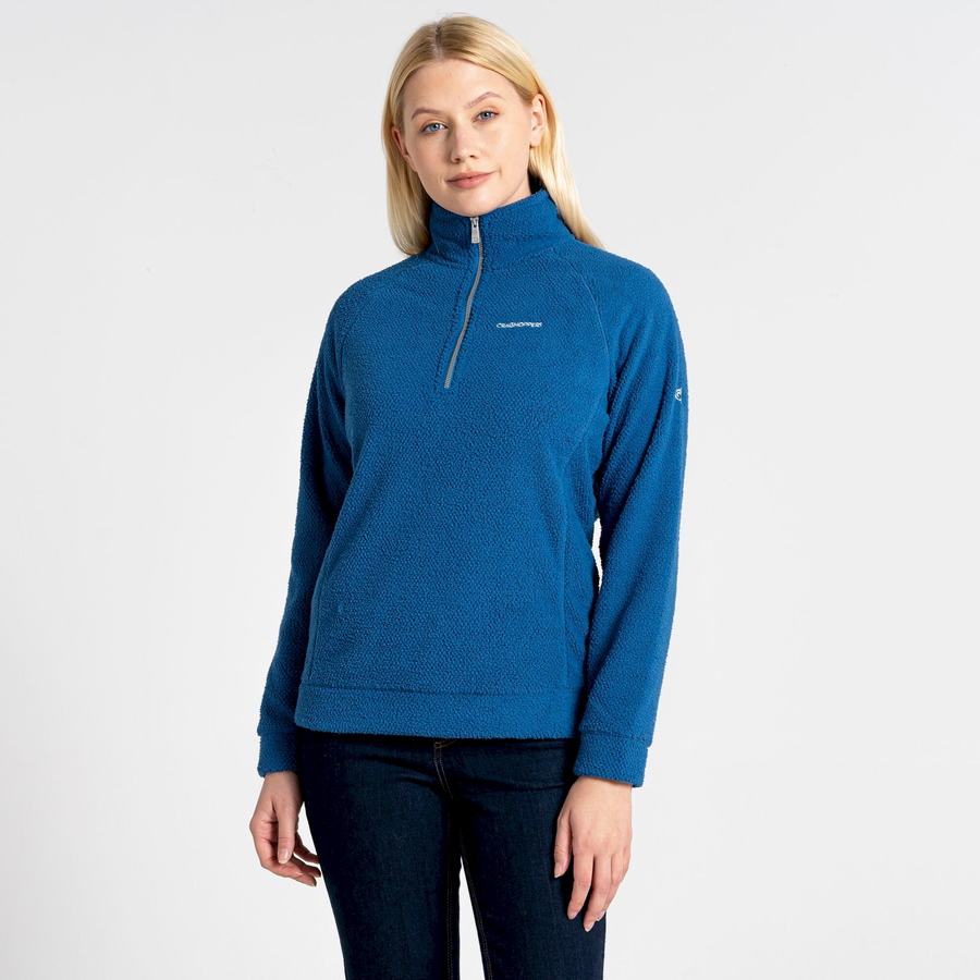 Chandails Craghoppers Lilian Half Zip Bleu Femme | WED-3897580