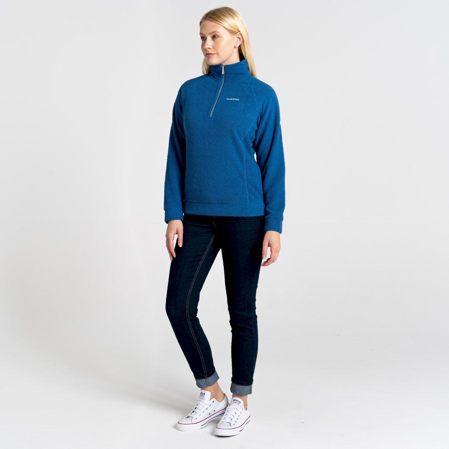 Chandails Craghoppers Lilian Half Zip Bleu Femme | WED-3897580