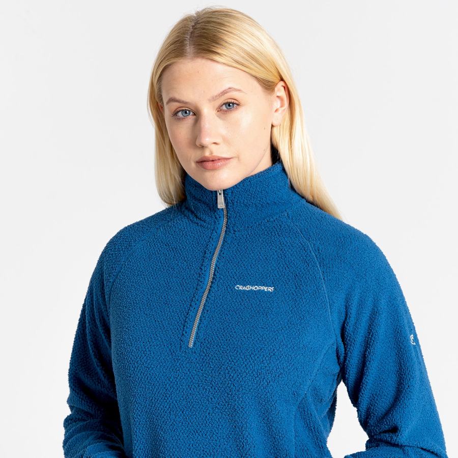 Chandails Craghoppers Lilian Half Zip Bleu Femme | WED-3897580