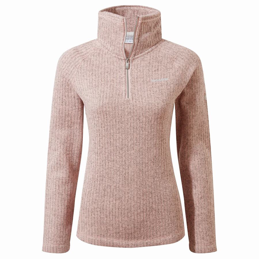 Chandails Craghoppers Eveline Half Zip Rose Femme | ONO-9268033