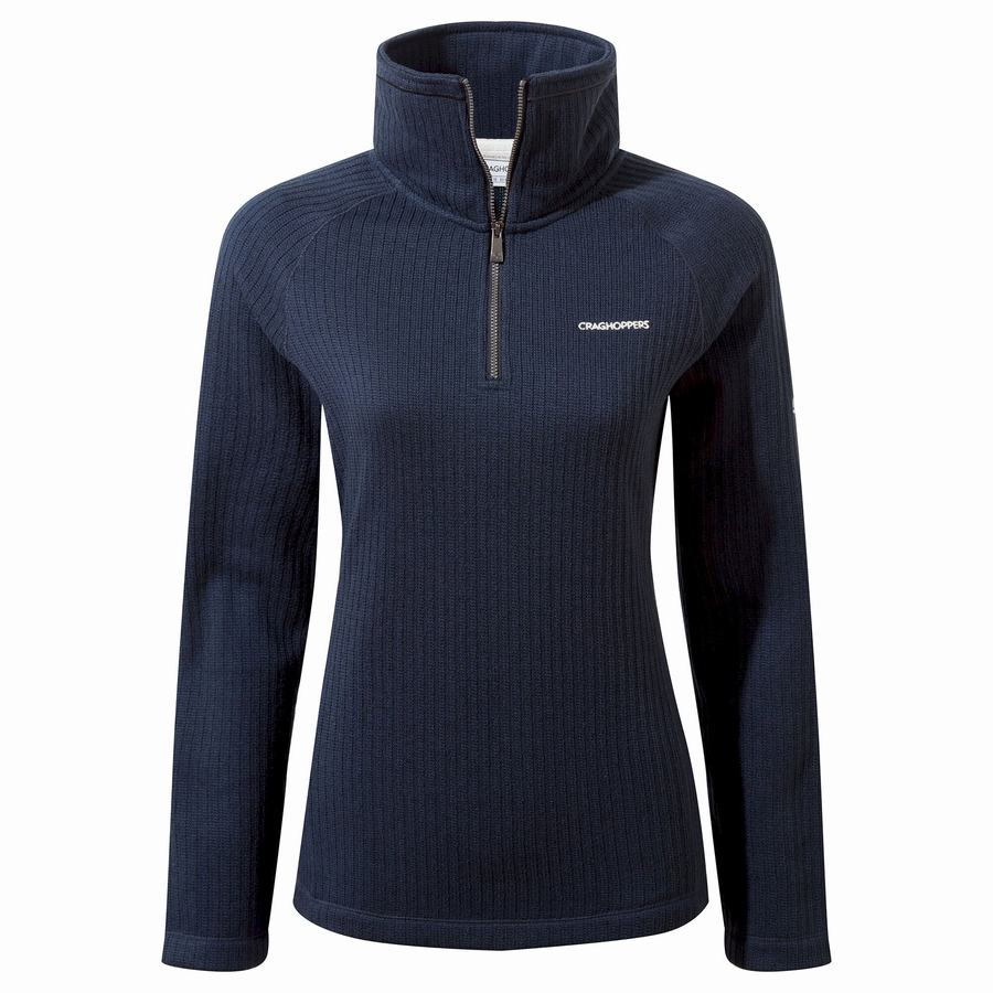 Chandails Craghoppers Eveline Half Zip Bleu Bleu Marine Femme | UGX-9312698