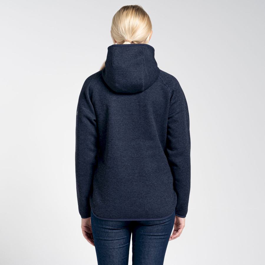 Chandails Craghoppers Elena Encapuchonné Half Zip Bleu Bleu Marine Femme | NWL-7000781