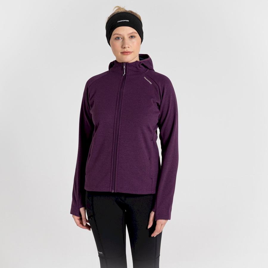 Chandails Craghoppers Dynamic Pro Encapuchonné Violette Foncé Femme | TEV-5818795