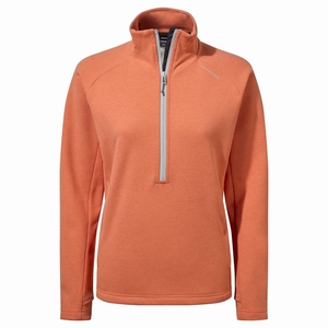 Chandails Craghoppers Dynamic Pro Half Zip Corail Femme | QSO-5836210