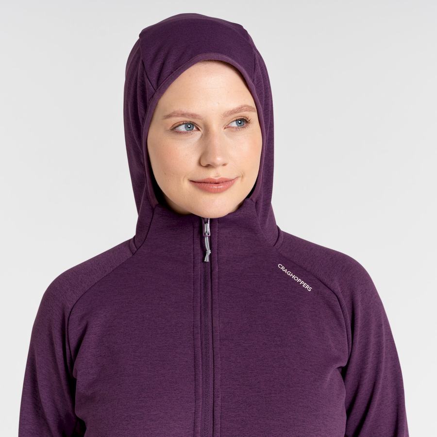 Chandails Craghoppers Dynamic Pro Encapuchonné Violette Foncé Femme | TEV-5818795