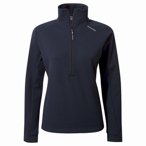 Chandails Craghoppers Dynamic Pro Half Zip Bleu Bleu Marine Femme | VLQ-0820837