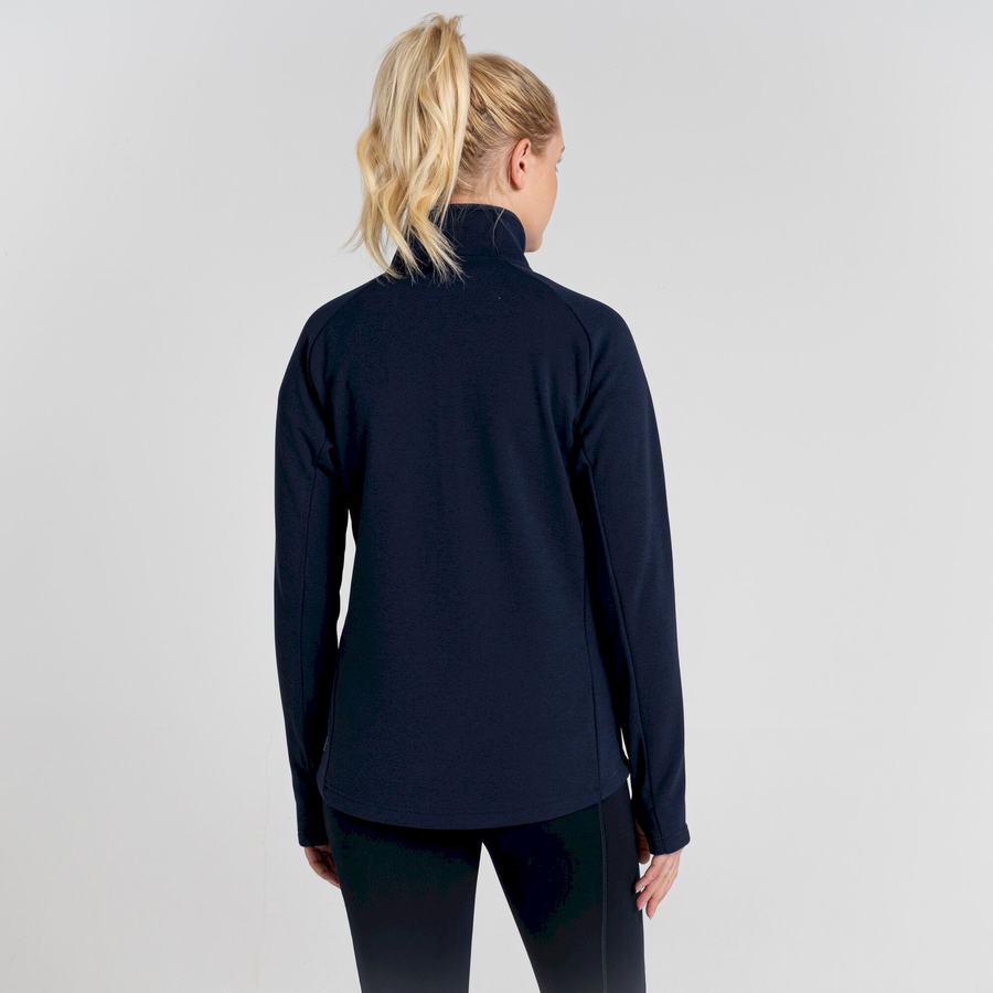 Chandails Craghoppers Dynamic Pro Half Zip Bleu Bleu Marine Femme | VLQ-0820837