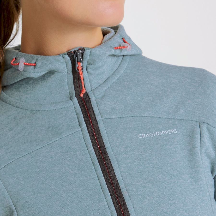 Chandails Craghoppers Dynamic Encapuchonné Half Zip Vert Clair Femme | AYN-7811184