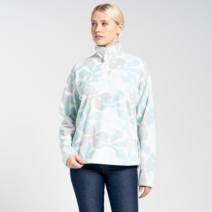 Chandails Craghoppers Cabrillo Half Zip Vert Femme | LJZ-4849685