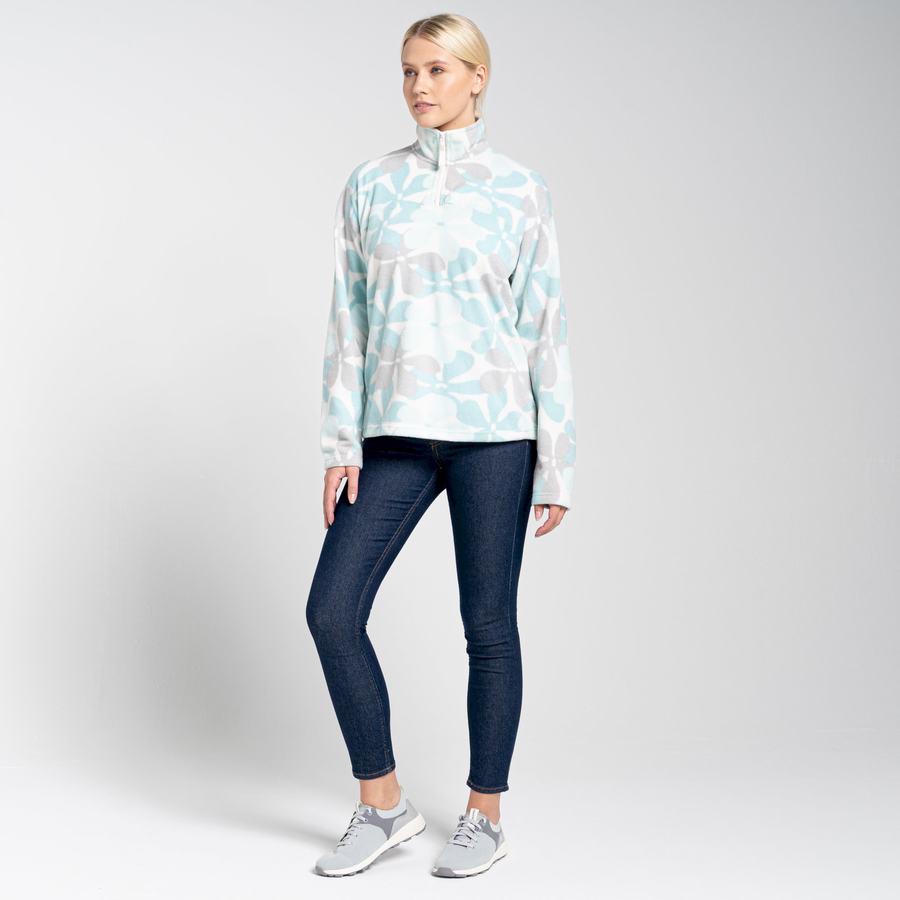 Chandails Craghoppers Cabrillo Half Zip Vert Femme | LJZ-4849685