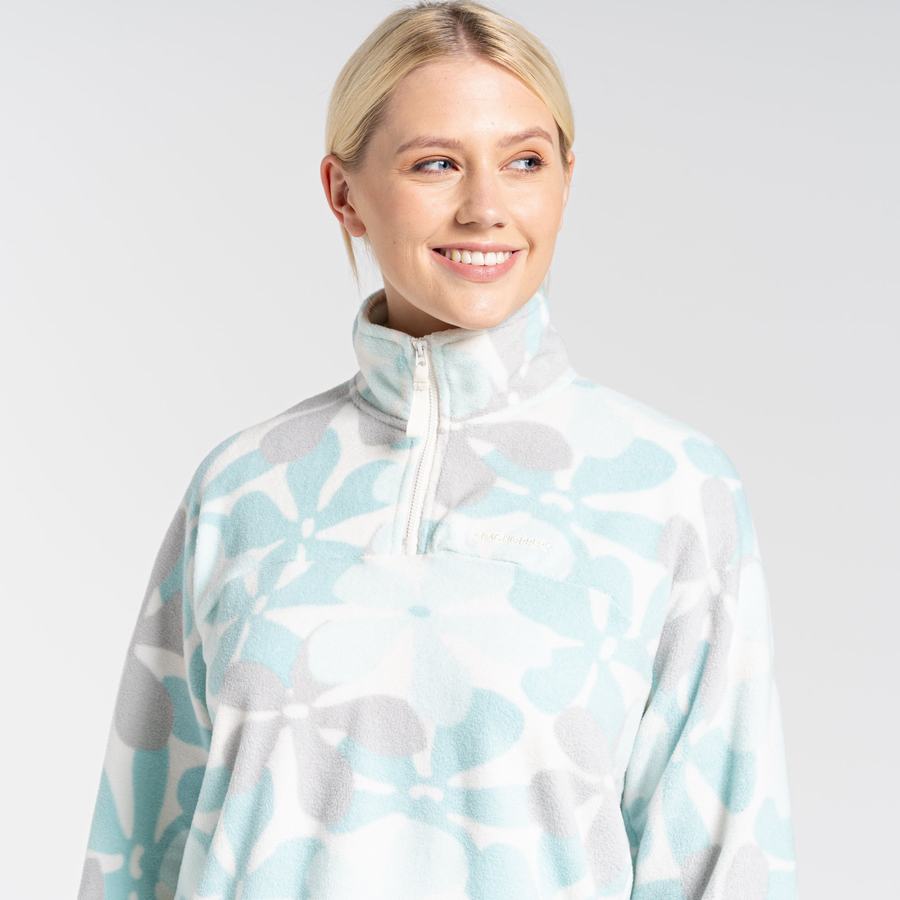 Chandails Craghoppers Cabrillo Half Zip Vert Femme | LJZ-4849685