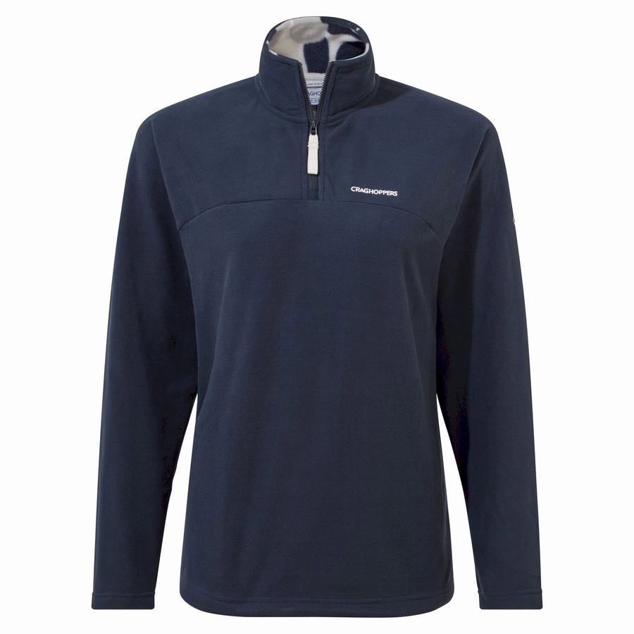 Chandails Craghoppers Cabrillo Half Zip Bleu Bleu Marine Femme | UAA-4817024