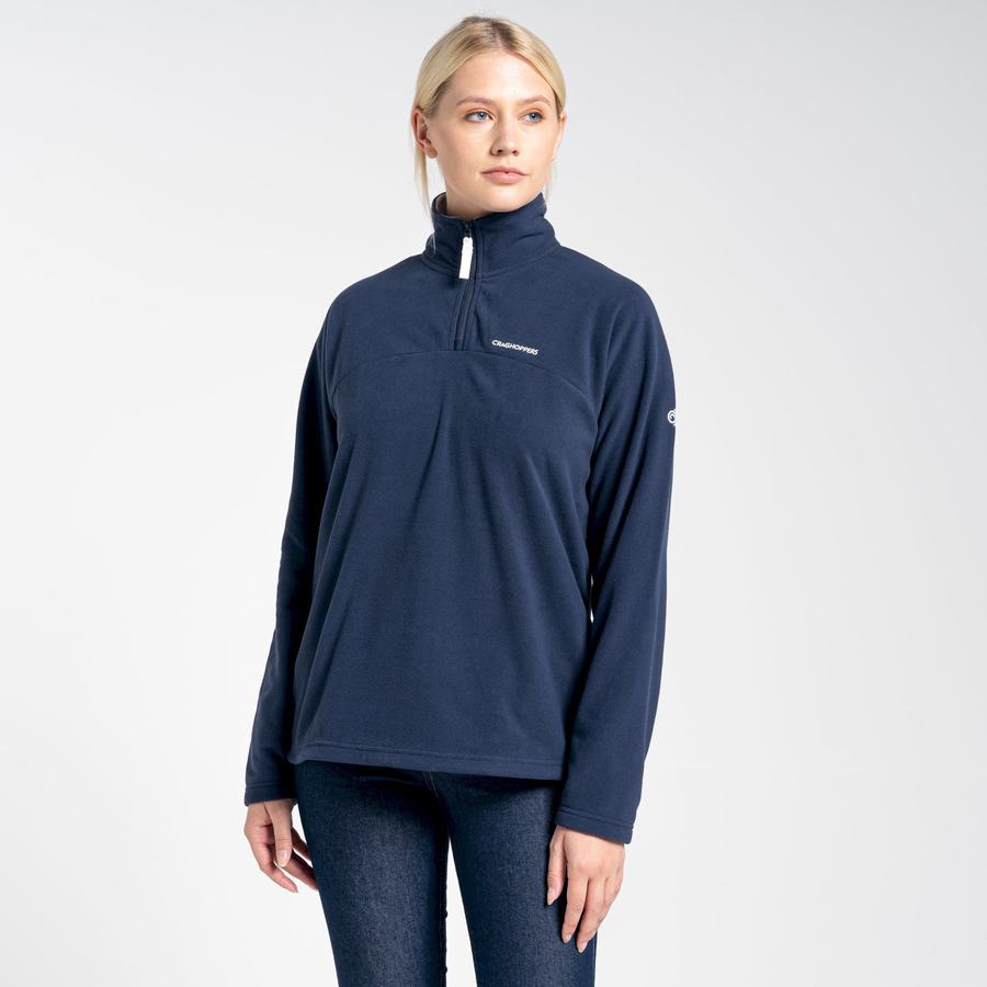 Chandails Craghoppers Cabrillo Half Zip Bleu Bleu Marine Femme | UAA-4817024