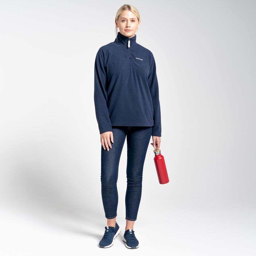 Chandails Craghoppers Cabrillo Half Zip Bleu Bleu Marine Femme | UAA-4817024