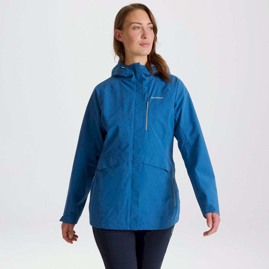 Vestes Craghoppers Imperméables Caldbeck Bleu Femme | FPX-6932022