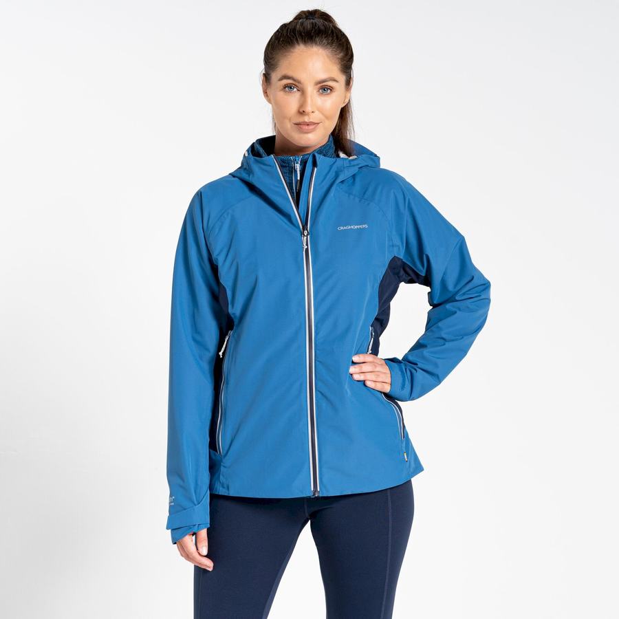 Vestes Craghoppers Imperméables Atlas Bleu Bleu Marine Femme | DXJ-3576757