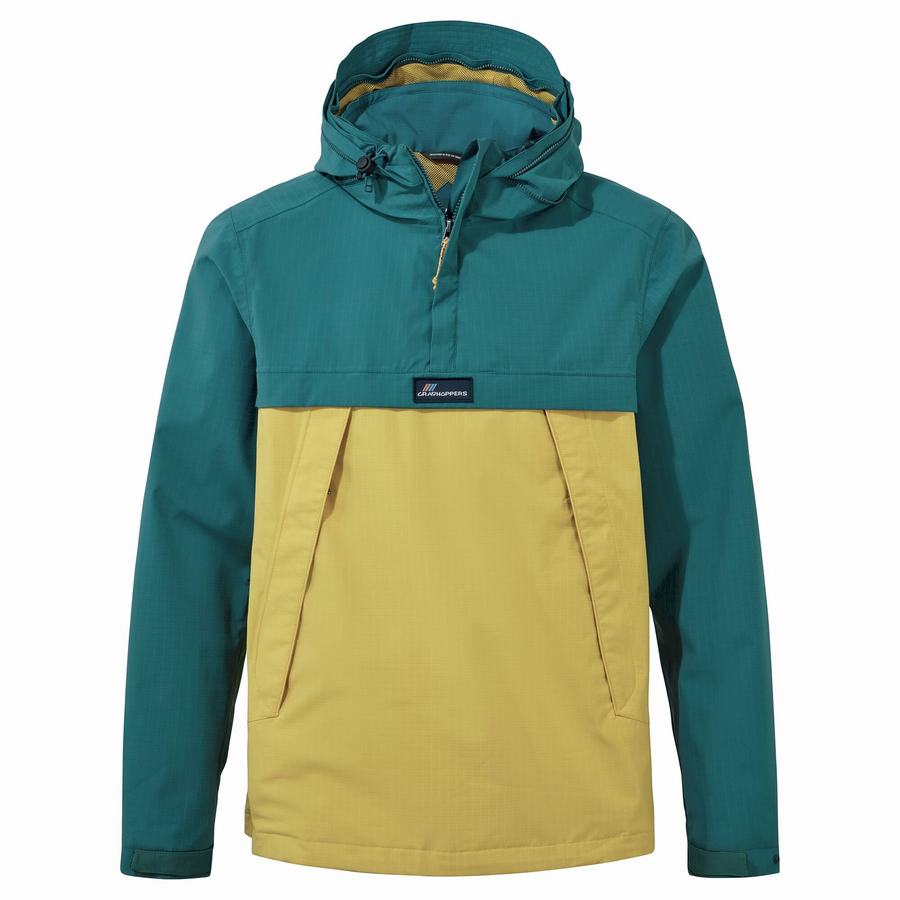 Vestes Craghoppers Imperméables Anderson Cagoule Vert Jaune Femme | TMG-0089565