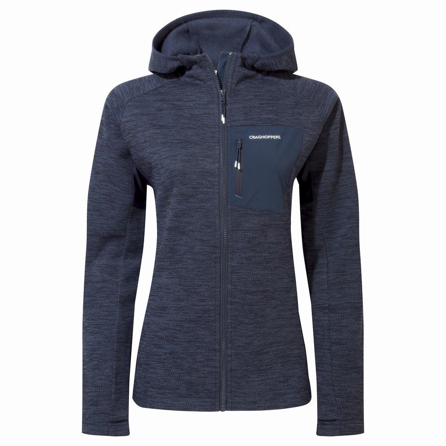 Vestes Craghoppers Trina Encapuchonné Bleu Bleu Marine Femme | ULT-0727660