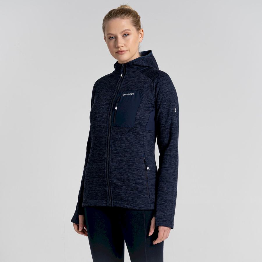 Vestes Craghoppers Trina Encapuchonné Bleu Bleu Marine Femme | ULT-0727660