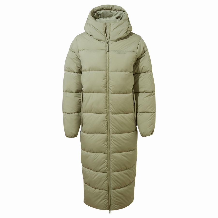 Vestes Craghoppers Narlia Insulated Encapuchonné Vert Femme | SFX-2584914