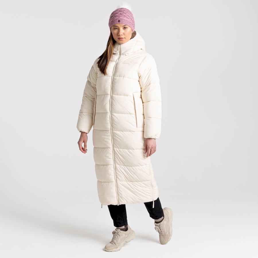 Vestes Craghoppers Narlia Insulated Encapuchonné Blanche Femme | DPT-0839964