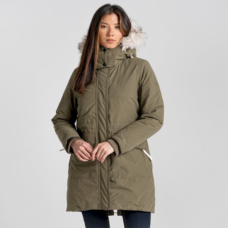 Vestes Craghoppers Lundale Insulated Vert Olive Femme | KQI-0156200